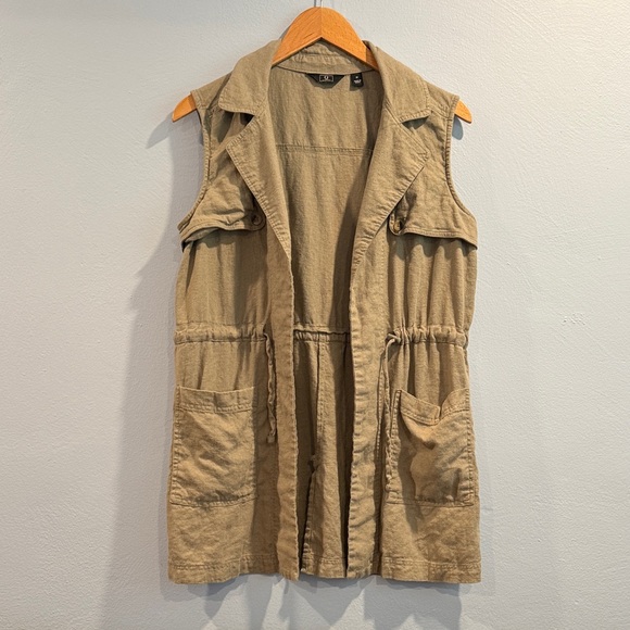 G by Giuliana Olive Green Sleeveless Vest - Picture 1 of 4